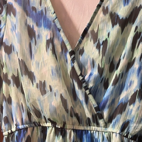 Kendall & Kylie Blue and Green Long Sleeve Dress - Picture 2 of 5